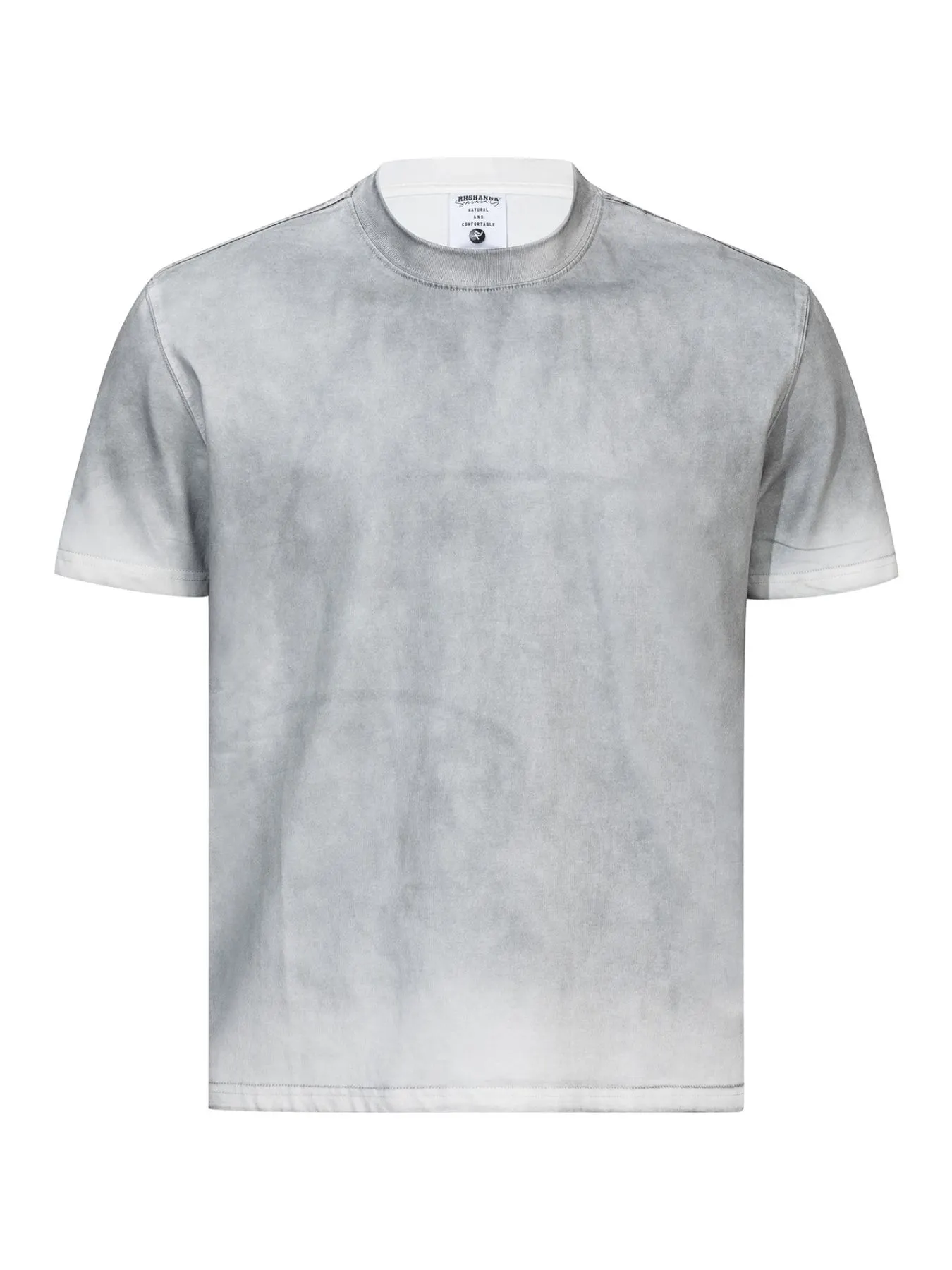 Men's Washed Round Neck Short Sleeve T-Shirt